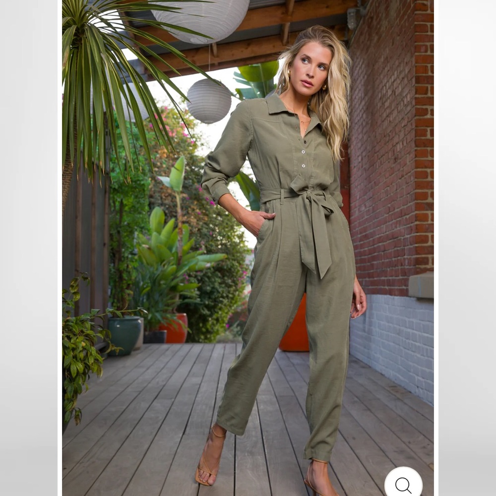Olive Green Women's Jumpsuit